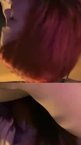 Sexy Redhead Sucking Black Cock and Balls