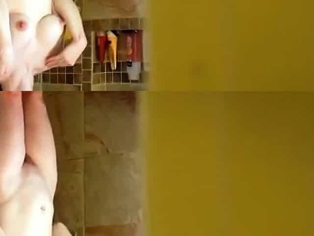 Stepmom spied on in shower (early pregnancy)