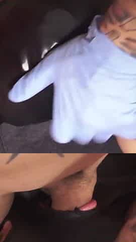 Masked chick gets a rough anal and mouth fuck