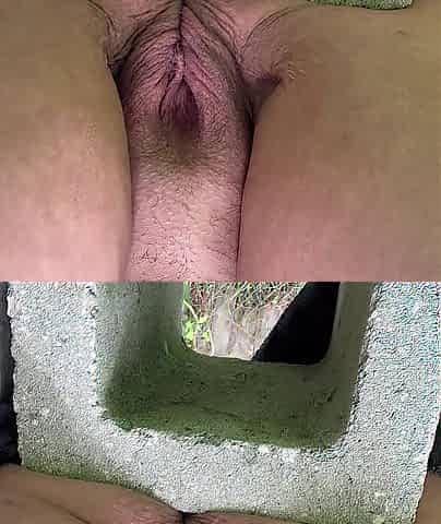 Pissing Outdoors neighbors watching widen my lips