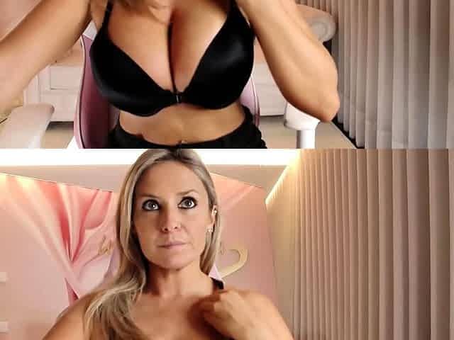Big boobs webcam slut toys her asshole
