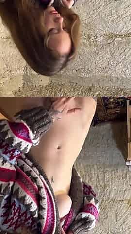 Petite Teen Fucked Rough in a Cave