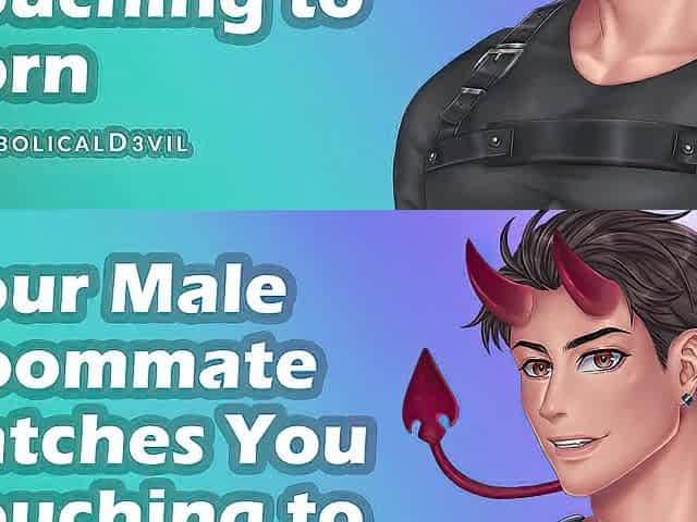 Sexy Hunk Roommate Catches U Masturbating to Porn, Joins U in Mutual Masturbation -- Diabolical D3vil