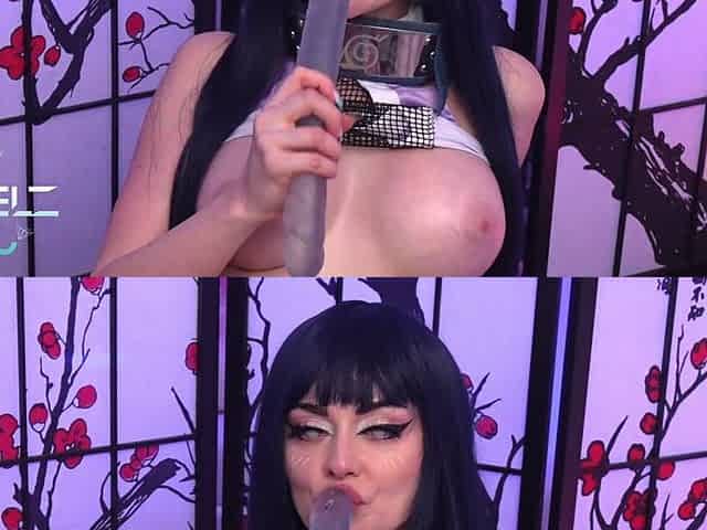 Hinata Cosplay Solo Compilation with Screw Machine - Jewelz Blu