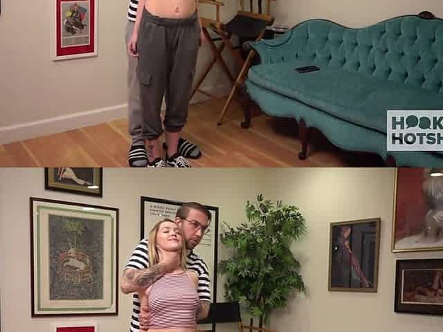 Nikole Nash, Petite Blonde And Bryan Gozzling - Hooks Up