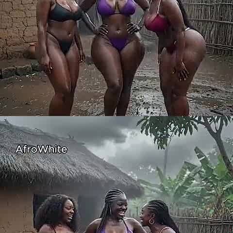 [AI Generated] an afro village witch doctor from Ghana and Nigeria bangs aged black hawt Nigerian grand ma raw