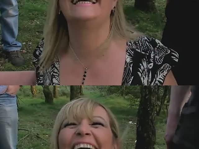 Happy huge boobs mom facefucked in group blowjob gangbang