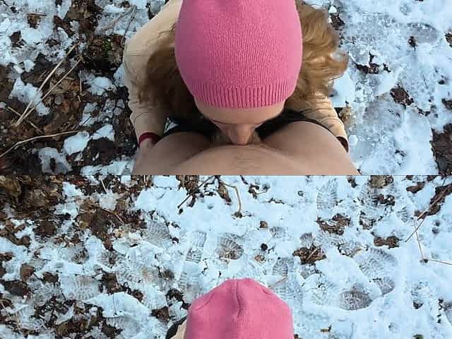 Risky outdoor anal with blonde MILF in public park squirting
