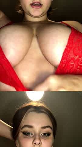 Big boob brunette masturbates on webcam