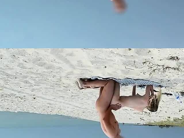 Amateur Nudist MILF Has Doggy-Style Fun at the Beach