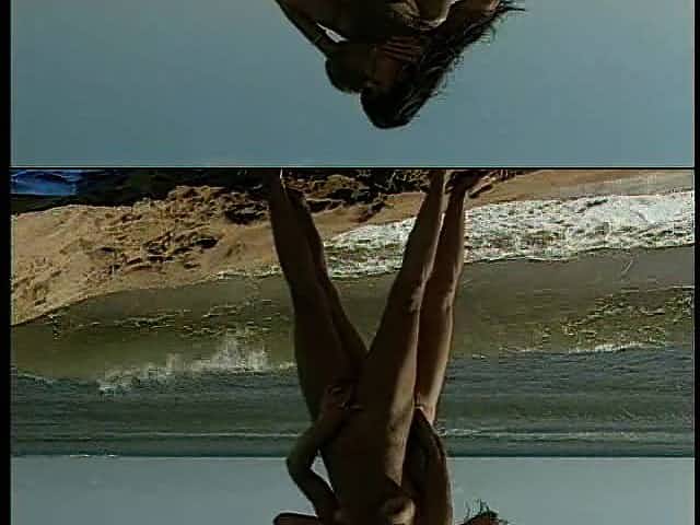Stunning beach shag with horny brunette babe Asia Carrera