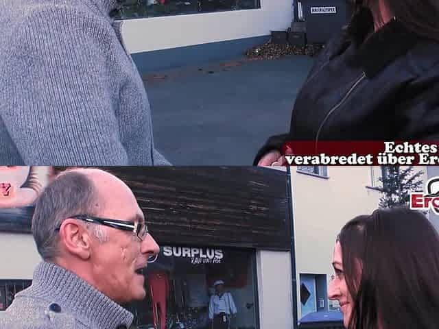 Unsightly old stud flirtet with german woman next door