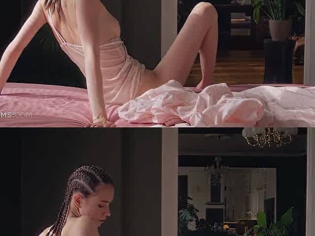 Skinny Girl Leona Mia Waking Up Super Horny And Masturbating