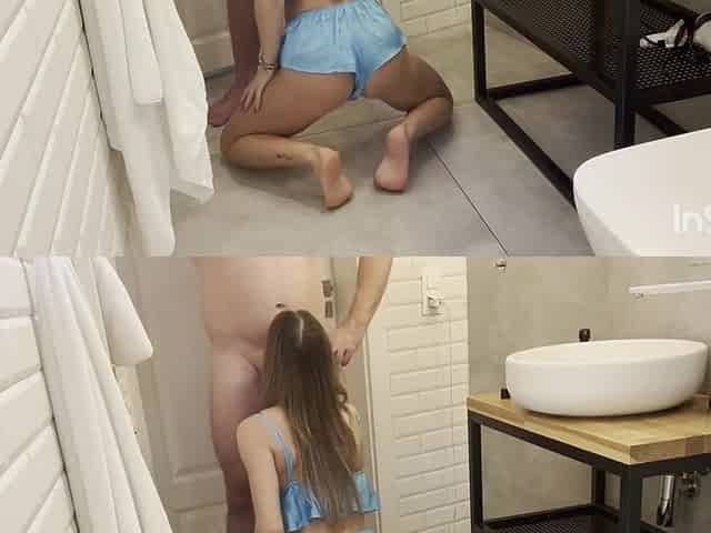 Teen 18+ Anal Creampie Before Shower