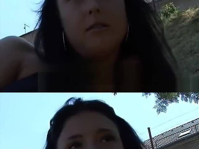 Amazing teen enjoys a public blowjob, sex, then swallows cum with a smile!