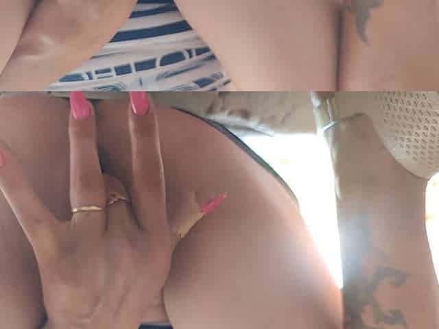 Construction Site Masturbation of a Horny Brunette