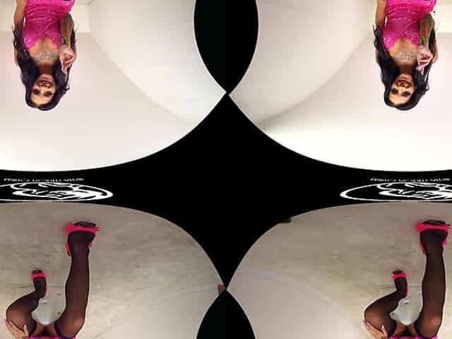 331 - Barbie Esm; Busty Amateur Brunette Solo Striptease And Masturbation