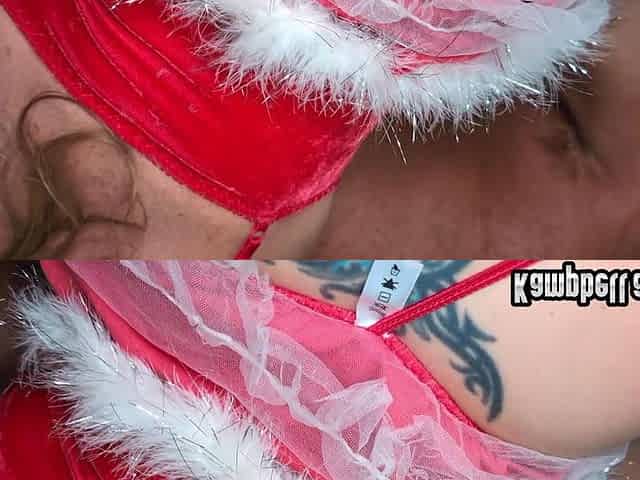 Santa's Slutty Elf Gets a Big Package From Santa!