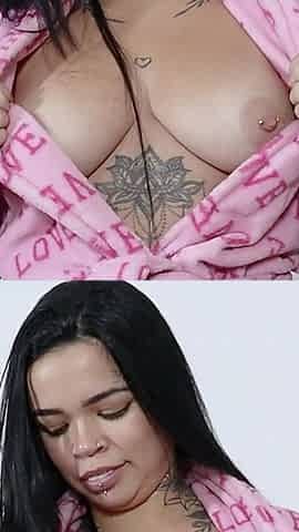 Busty Naughty Sucking My Cock and Playing with Her Breasts