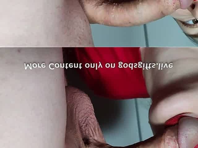 Pulsating Cock - Cum in Mouth Close-up