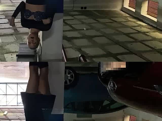 Ivy Roses - Selfbondage in Public Carpark