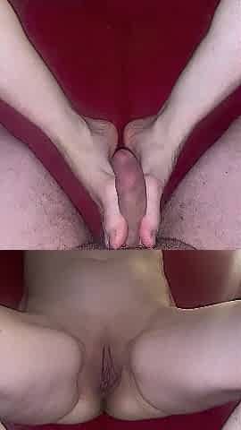 Playing with stepmoms feet and end up fisting her and making her squirt