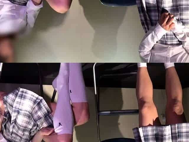 Loud asian chick fingering on hidden cam