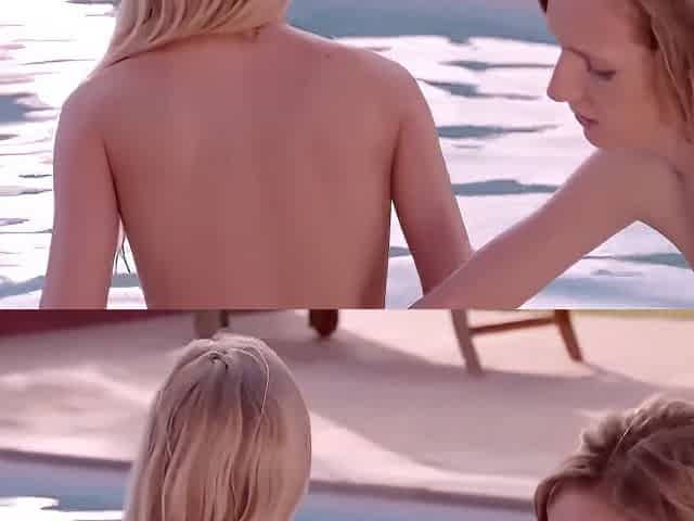 Two Blondes At The Pool
