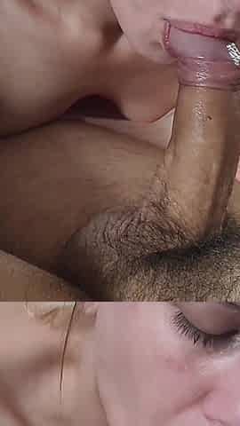 Real Homemade Cum in Throat Deepthroat Blowjob Facefuck