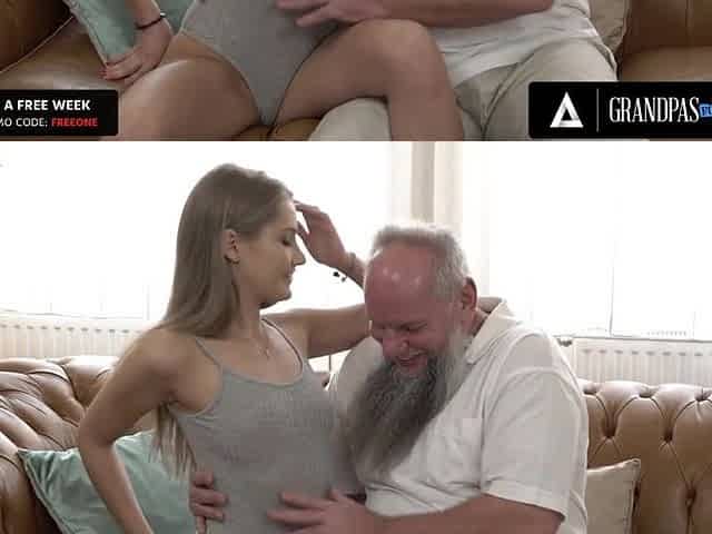 GrandpasFuckTeens - Teen Gal Tiffany Tatum Is There To Bang A Grandad Untill This guy Explodes With Fun