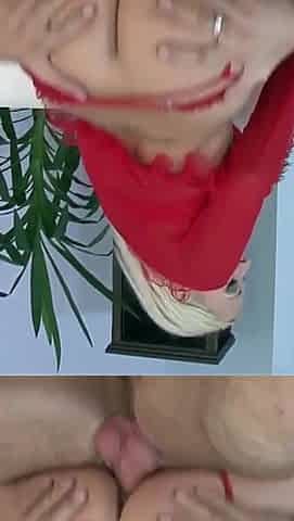 Carla Cox a cheating slut with golden hair opens her legs to get her pussy spread and gives blowjob