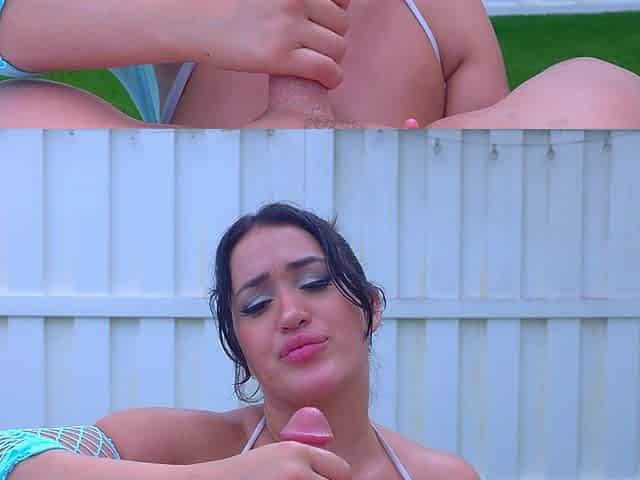 Goon to Nia Bleu's Sloppy Blowjob 4K