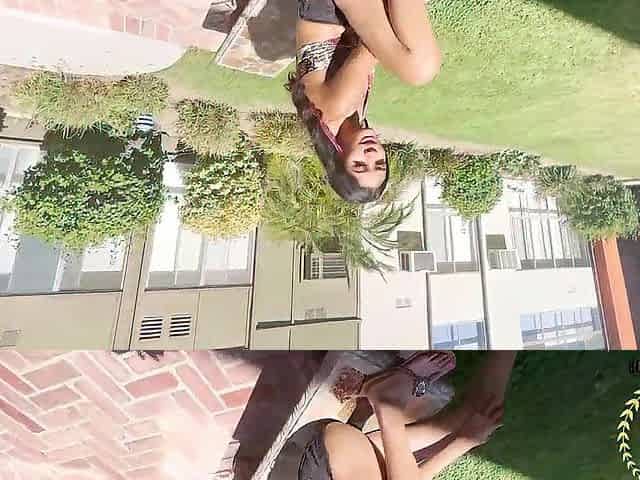 Slender Brunette hair Coed Reina Heart Blows And Rides Rome Major's Ramrod!