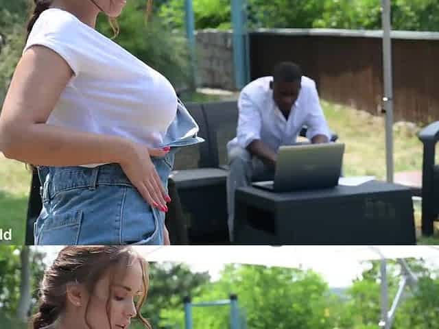 Countryside Floozy Jennifer Mendez Receives BBC double penetration After Chopping Wood GP2440