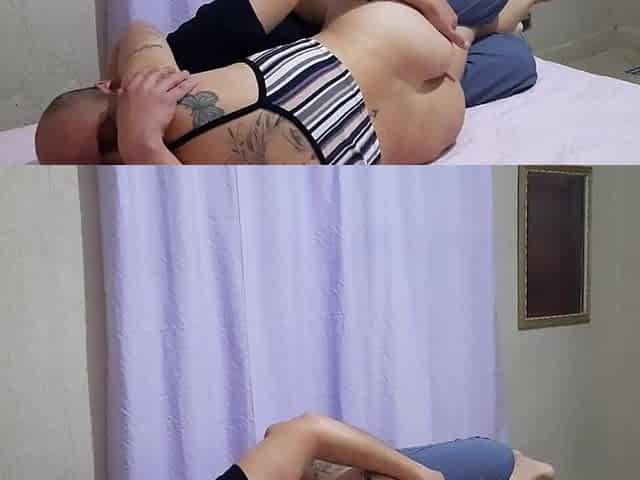 Step-uncle seduces niece to suck him and have sex with him.