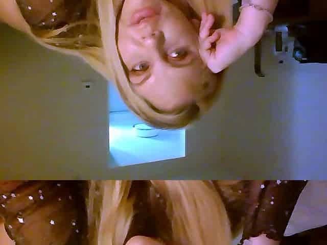 Busty amateur blonde solo