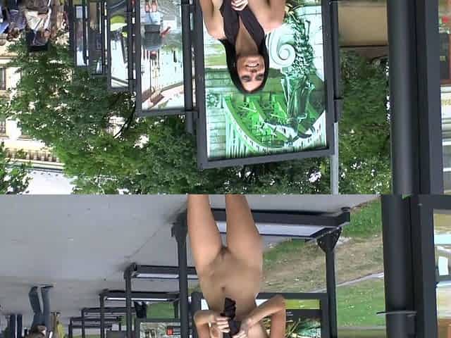 Amateur hottie fucked outdoor in public