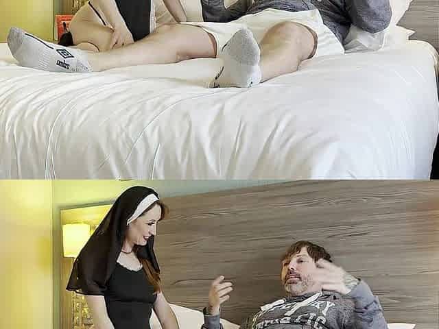 Bawdy Nun Sits On Boys Face And Bangs Him