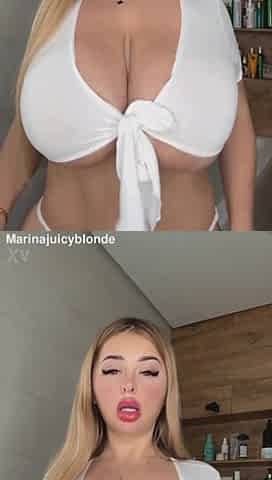 An adult mother I'd like to fuck with natural bazookas is expecting, caressing