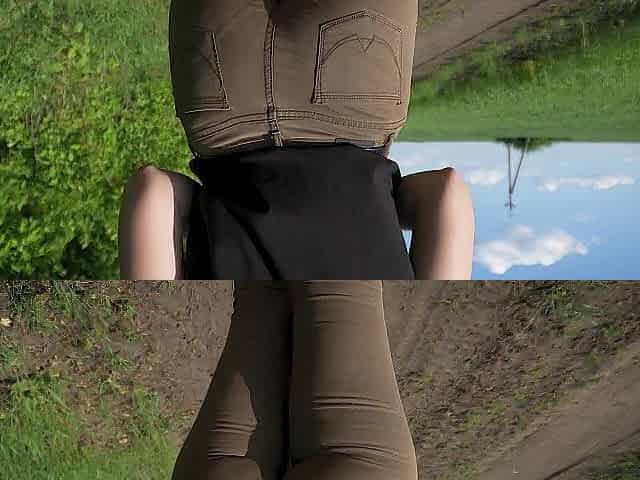 Hawt mother I'd like to fuck Walks Outdoors And Teases Cute Panty Lines