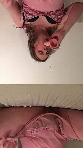 Sissy Bitch Dana bangs her mouth.