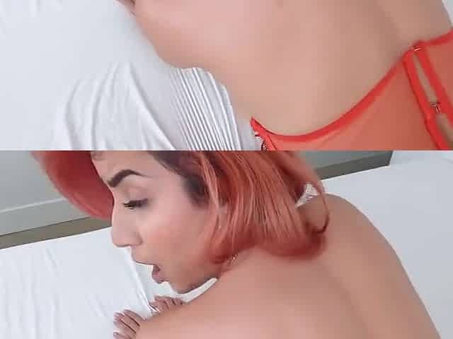 Wet Pussy Skinny Redhead Gets Long Dick - Roxie Sinner, Dick Long And Tommy Wood