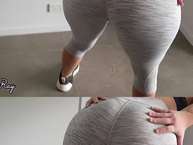 Cum Panties - Super Fit Step Sis Babe With Cameltoe Makes Me Cum In Her Panties And Pull Them Up After Workout