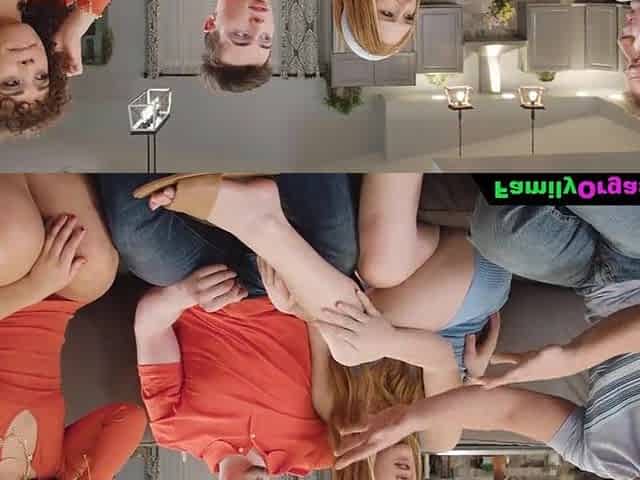 Hairy Teen and her Ginger Ally Exchange their Stepbrothers