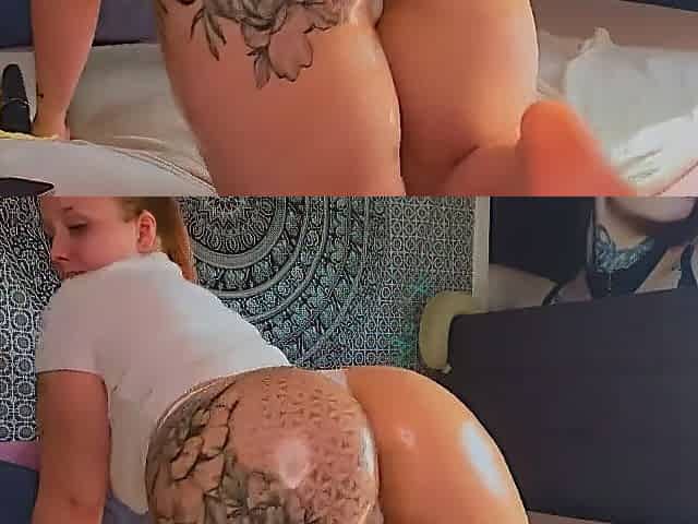 Oiled, twerked, tattoed and large large booty
