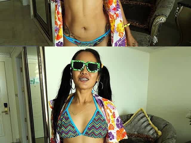 Songkran sex with his perfect ass Thai girlfriend Lily Koh