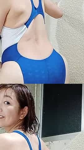 Japanese MILF by the Poolside