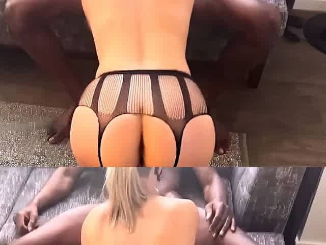 Hubby eats black lover's thick cum from his wife's freshly
