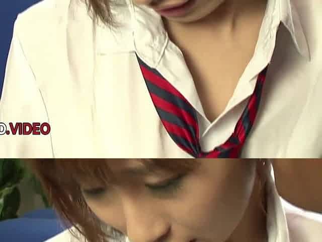 Japanese cutie enjoys deep sensual pleasure