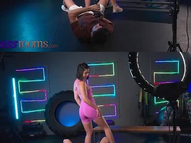 Fitness Rooms Hawt workout leads to multiple climax ardent sex with my gym tutor
